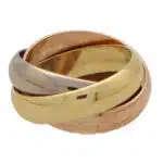 Vintage Large Model Cartier Trinity Ring Size 55