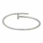 Vintage Cartier Diamond Juste Un Clou in White Gold, Size 20