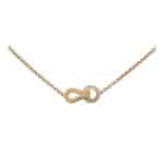 Vintage Cartier Diamond Agrafe Necklace