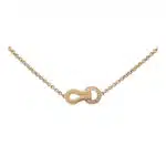 Vintage Cartier Diamond Agrafe Necklace