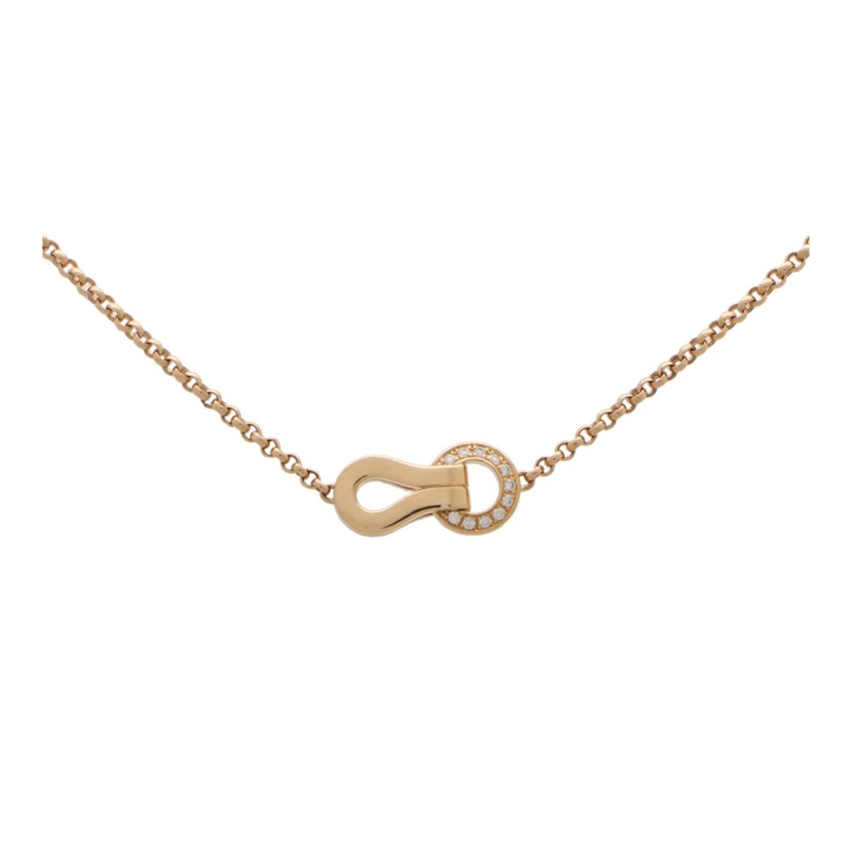 Vintage Cartier Diamond Agrafe Necklace