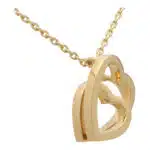 Vintage Cartier Interlaced Double Heart Pendant