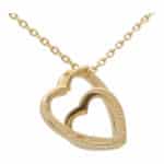 Vintage Cartier Interlaced Double Heart Pendant