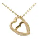 Vintage Cartier Interlaced Double Heart Pendant