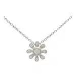 Vintage Paloma Picasso for Tiffany & Co Diamond Flower Necklace