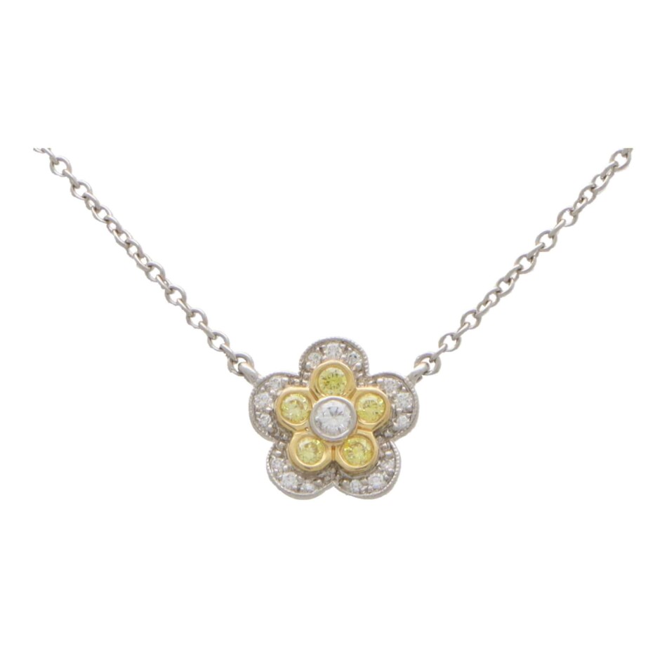 Vintage Tiffany & Co. Garden Flower Diamond Necklace
