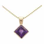 Vintage Amethyst Pendant Necklace