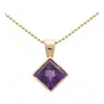 Vintage Amethyst Pendant Necklace
