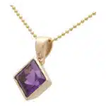 Vintage Amethyst Pendant Necklace