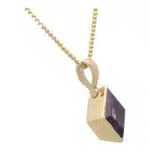 Vintage Amethyst Pendant Necklace