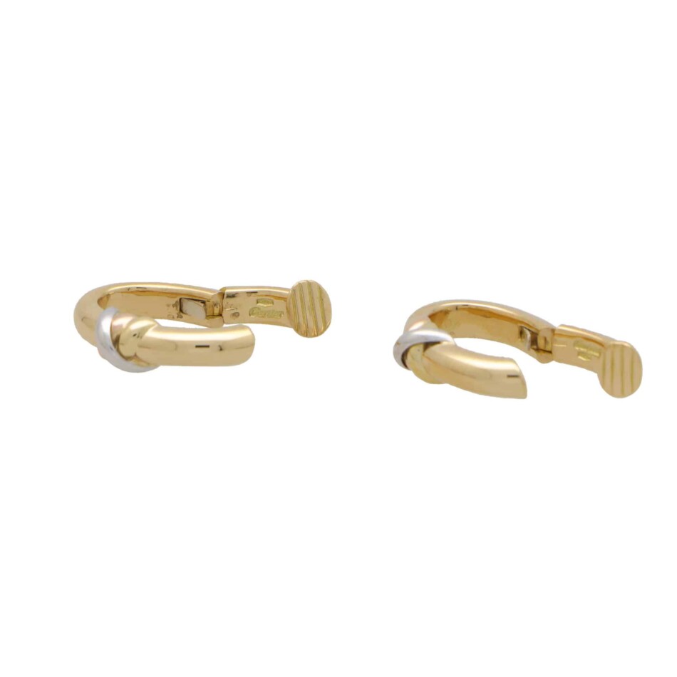 Vintage Cartier Trinity Hoop Earrings
