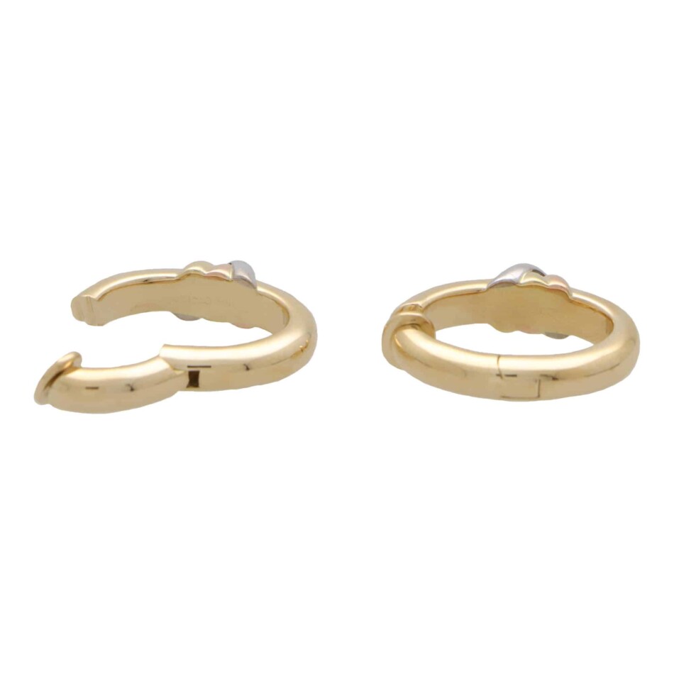 Vintage Cartier Trinity Hoop Earrings
