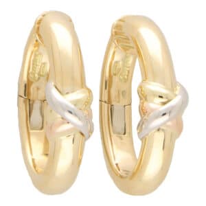 Vintage Cartier Trinity Hoop Earrings