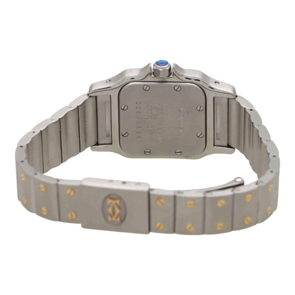 Vintage Cartier Santos Galbee 24mm Steel and Gold Watch