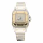 Vintage Cartier Santos Galbee 24mm Steel and Gold Watch