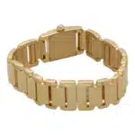 Vintage Cartier Diamond Tankissime Yellow Gold Watch