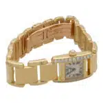 Vintage Cartier Diamond Tankissime Yellow Gold Watch