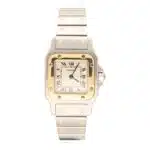 Vintage Cartier Santos Galbee 24mm Watch in Steel and Gold