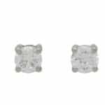 Solitaire 0.40 Carat Diamond Stud Earrings