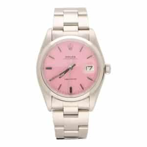 Vintage 1978 Rolex Oysterdate Custom Pink Watch