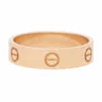 Vintage Cartier Love Ring in Rose Gold Size 52