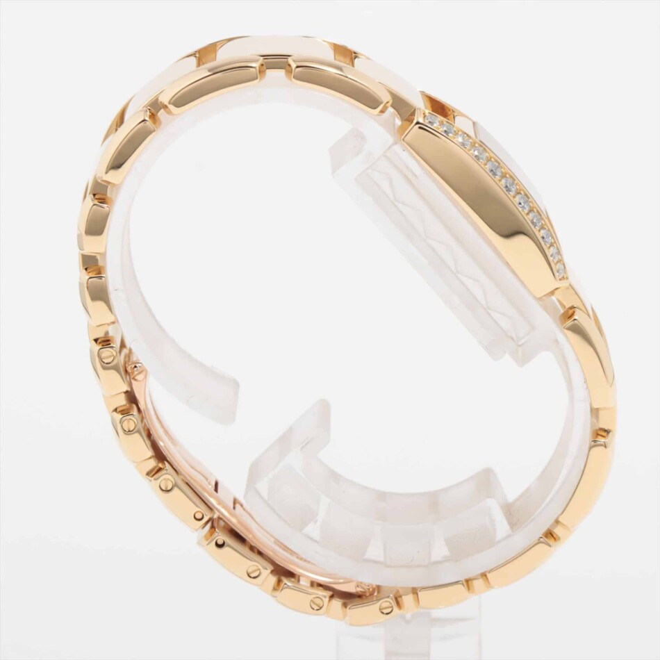 Vintage Cartier Diamond Tankissime Yellow Gold Watch