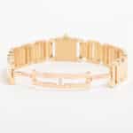 Vintage Cartier Diamond Tankissime Yellow Gold Watch