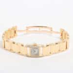 Vintage Cartier Diamond Tankissime Yellow Gold Watch