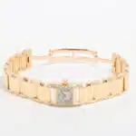 Vintage Cartier Diamond Tankissime Yellow Gold Watch