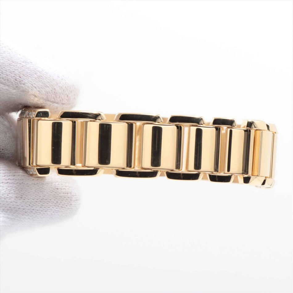 Vintage Cartier Diamond Tankissime Yellow Gold Watch