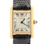 Vintage Cartier Paris Tank Louis Watch in Yellow Gold