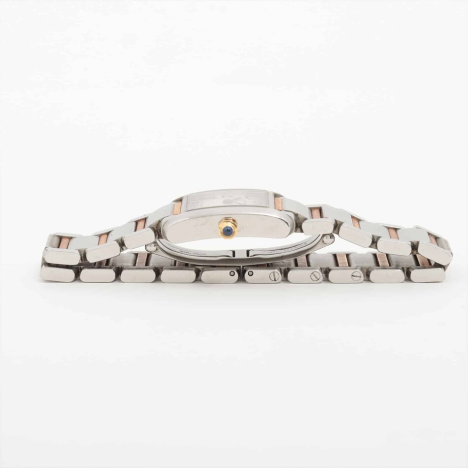 A stylish vintage Cartier Tank Francaise Steel and Yellow Gold