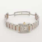 A stylish vintage Cartier Tank Francaise Steel and Yellow Gold
