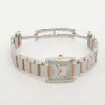 A stylish vintage Cartier Tank Francaise Steel and Yellow Gold