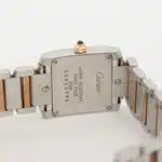 A stylish vintage Cartier Tank Francaise Steel and Yellow Gold
