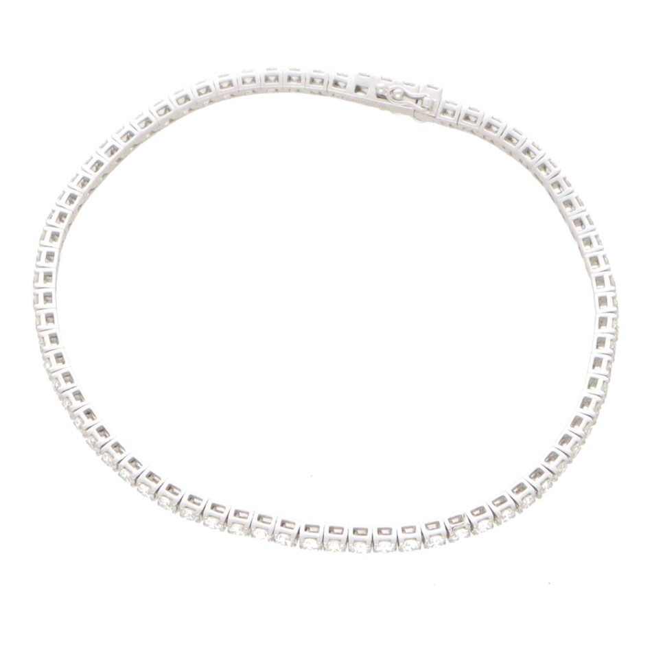 18k White Gold and Diamond Bracelet