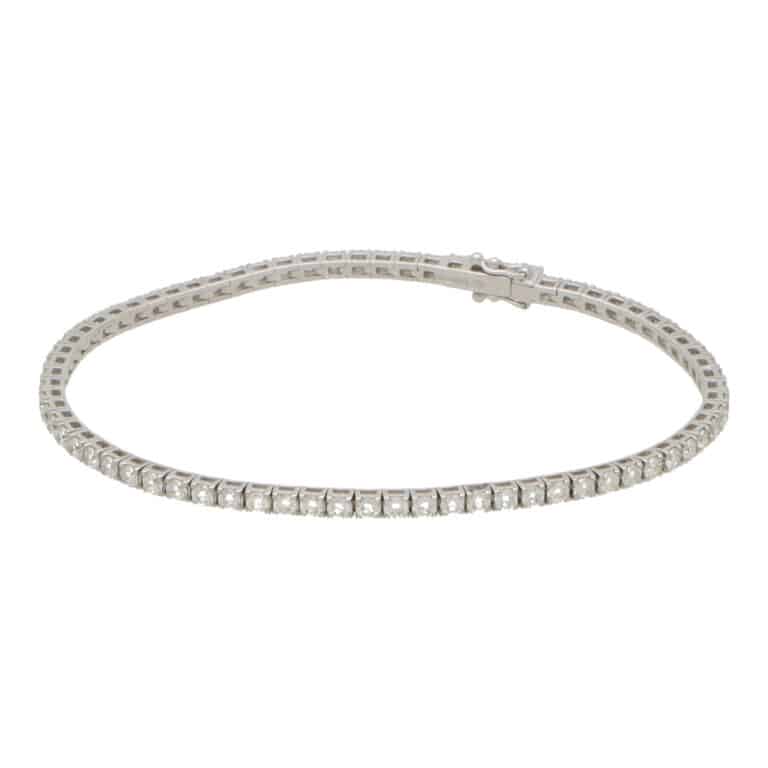 18k White Gold and Diamond Bracelet