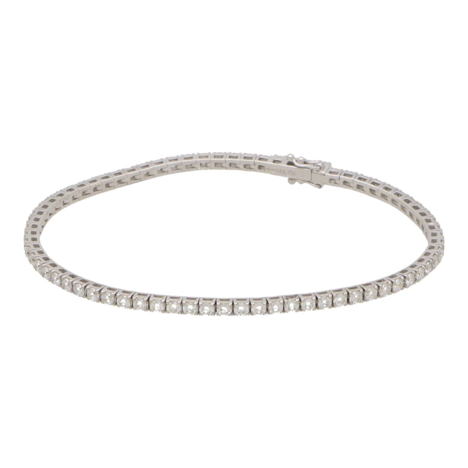 18k White Gold and Diamond Bracelet