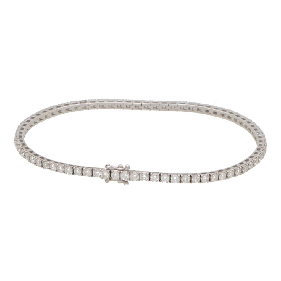 18k White Gold and Diamond Bracelet
