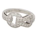 Vintage Cartier Agrafe Diamond Ring