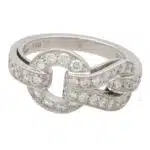 Vintage Cartier Agrafe Diamond Ring