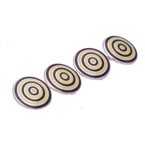 Vitreous Enamel Spiral Cuffinks