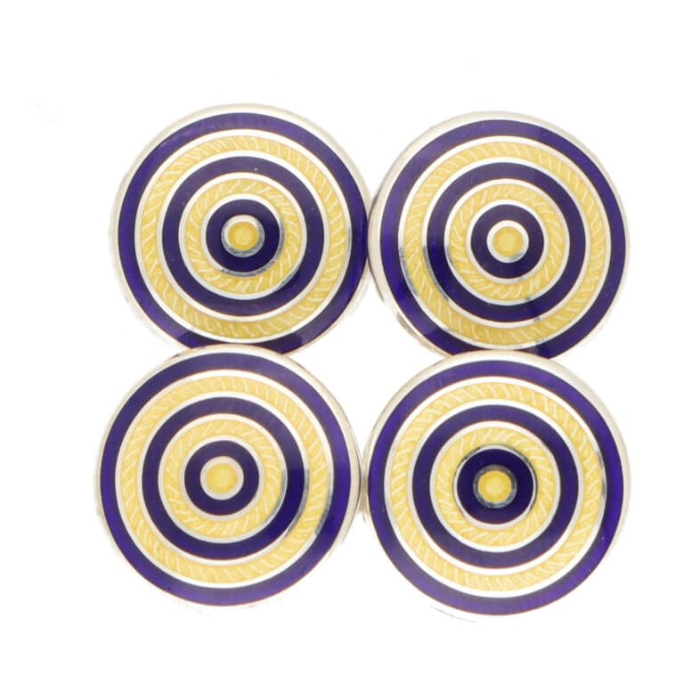 Vitreous Enamel Spiral Cuffinks