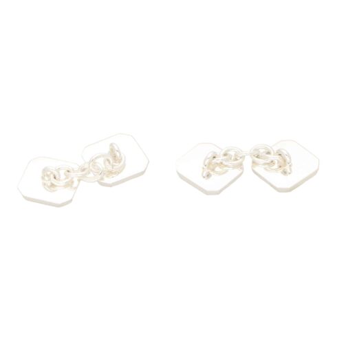 Ruby, Mother of Pearl and Octagonal Cufflinks