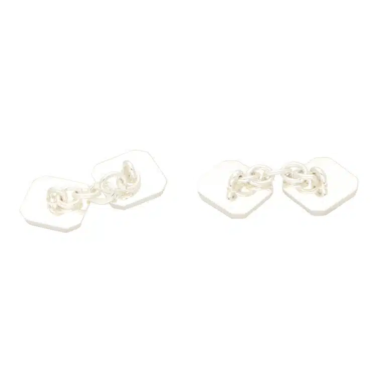 Ruby, Mother of Pearl and Octagonal Cufflinks