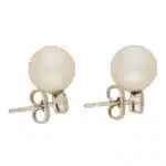 10-millimetre Pearl and Diamond Stud Earrings
