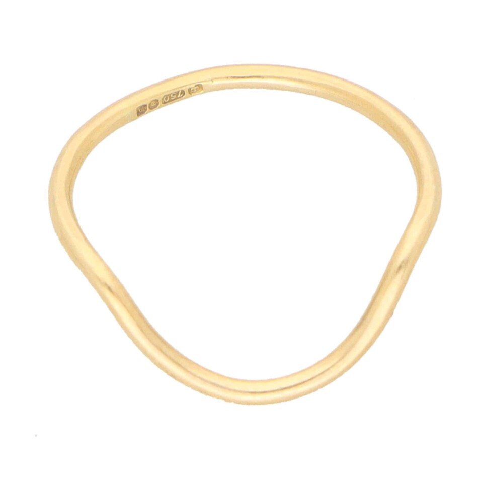 Vintage Fitted Band Ring in 18k Gold