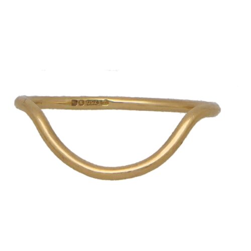 Vintage Fitted Band Ring in 18k Gold