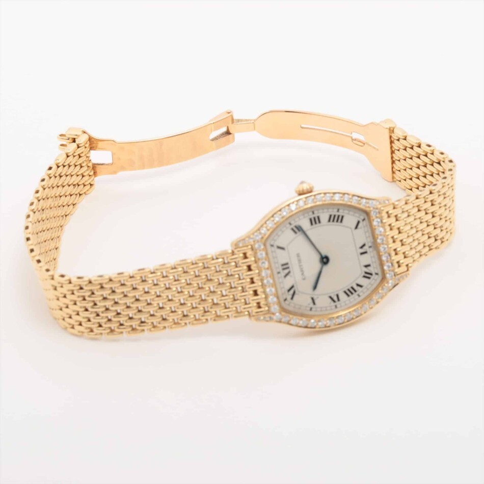 Vintage Cartier Tortue 26mm yellow gold watch