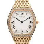 Vintage Cartier Tortue 26mm yellow gold watch